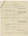 Moe Howard's 11pp. Script Entitled ''Look at the Brownie'', With Moe's Annotations Including His Signature -- Likely the Script for The Three Stooges 1952 Appearance on ''All Star Revue'' -- Very Good